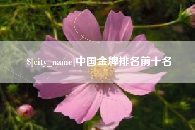 北京中国金牌排名前十名