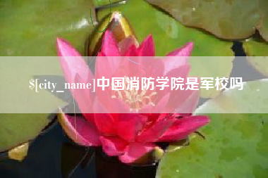 北京中国消防学院是军校吗