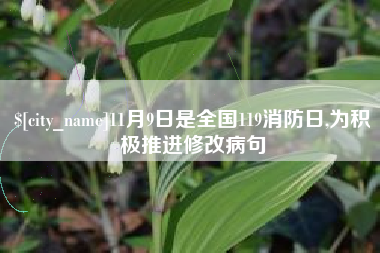 北京11月9日是全国119消防日,为积极推进修改病句