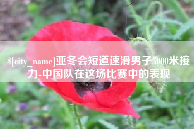 北京亚冬会短道速滑男子5000米接力-中国队在这场比赛中的表现