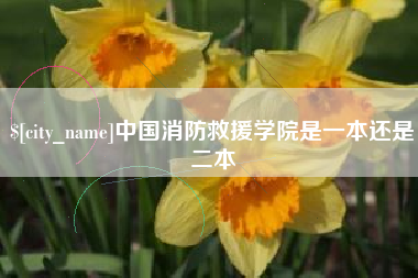 北京中国消防救援学院是一本还是二本