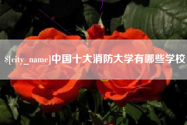 北京中国十大消防大学有哪些学校