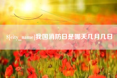 北京我国消防日是哪天几月几日