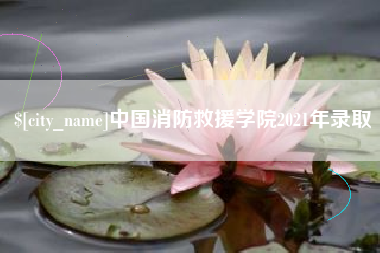 北京中国消防救援学院2021年录取
