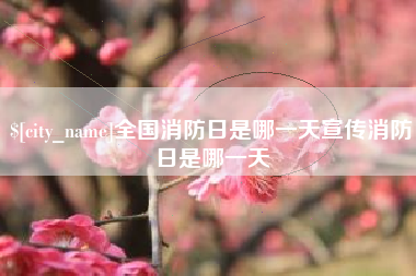 北京全国消防日是哪一天宣传消防日是哪一天