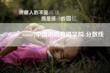 北京中国消防救援学院 分数线