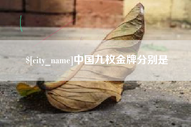 北京中国九枚金牌分别是