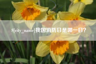 北京我国消防日是哪一日？