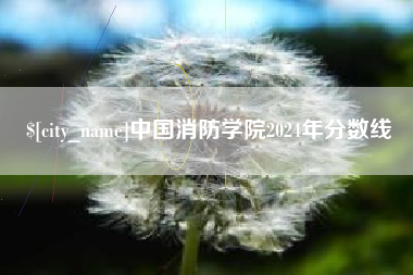 北京中国消防学院2024年分数线