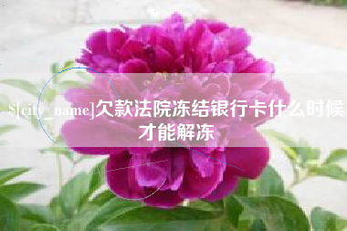北京欠款法院冻结银行卡什么时候才能解冻