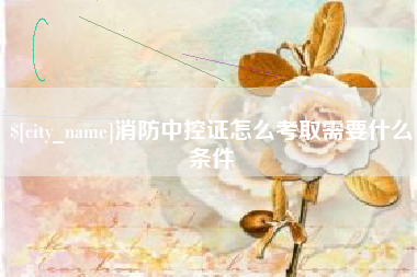 北京消防中控证怎么考取需要什么条件
