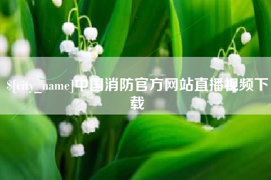 北京中国消防官方网站直播视频下载