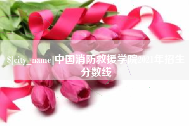 北京中国消防救援学院2021年招生分数线