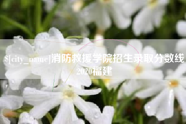北京消防救援学院招生录取分数线2020福建