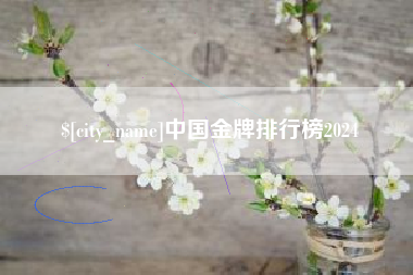 北京中国金牌排行榜2024