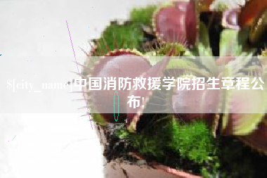北京中国消防救援学院招生章程公布!