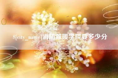 北京消防救援学院要多少分